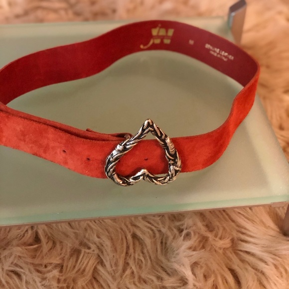 Junction West Boho “ Heart” Rust Suede Belt - Picture 4 of 5